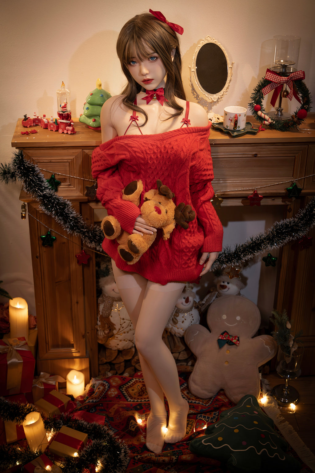 Kaelani: 158cm D-Cup Christmas Silicone Sex Doll
