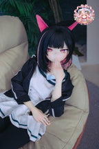 Croissant Doll #B04 155cm Love Doll – Vinyl Head, Hand-Painted Makeup, White Skin, Cosplay Style, Tsundere