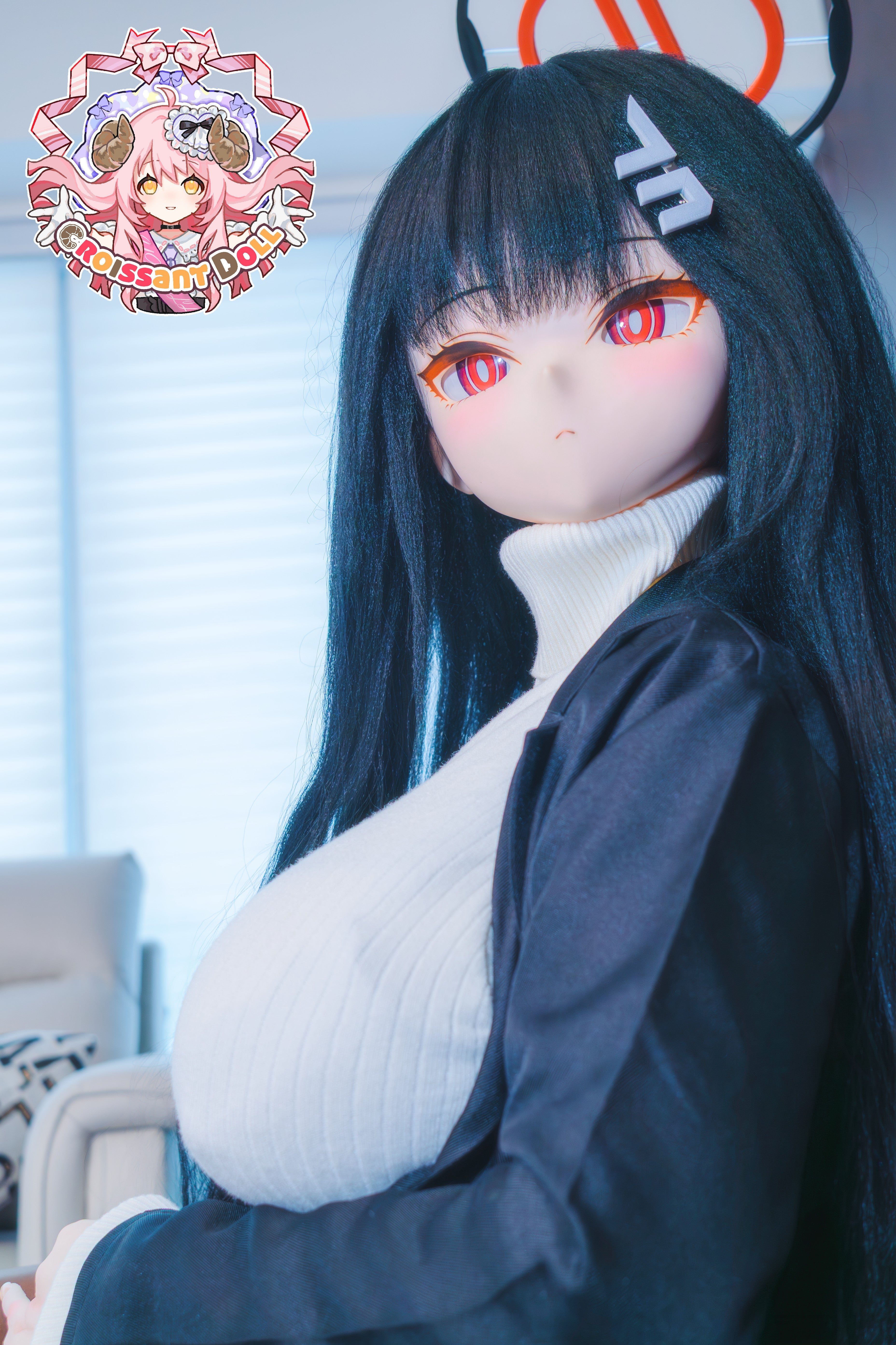 Croissant Doll #B04 168cm, Hand-painted Makeup, Vinyl Head, White Skin, Life-Size Cosplay Love Doll