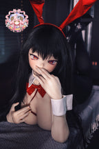 Croissant Doll #B04 168cm Anime Sex Doll, Hand-Painted Makeup, Vinyl Head, Fair Skin, Big Breasts, Bunny Girl Style